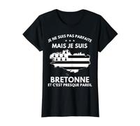 Je ne suis Pas Parfaite, mais Je suis Bretonne Bretagne T-Shirt Graphique avec Valeur