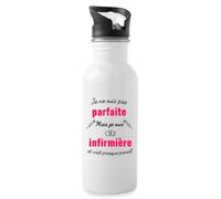 Je Ne Suis Pas Parfaite Mais Je Suis Infirmière Gourde avec paille intégrée