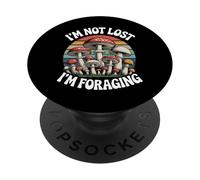 Je ne suis Pas Perdu, Je Cherche Un Champignon mycologue fourrageur PopSockets PopGrip Adhésif