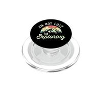 Je ne suis Pas Perdu, Je suis en Train d'explorer Camping Randonnée Vintage Sunset PopSockets PopGrip pour MagSafe