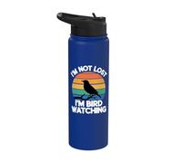 Je ne suis pas perdu, je suis en train d'observer les oiseaux Stainless Steel Insulated Water Bottle