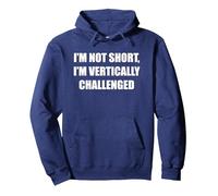 Je ne suis Pas Petit, Je suis confronté à Un défi Vertical Sweat à Capuche, Unisexe pour Adultes, Bleu Marine, XL