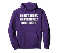 Je ne suis Pas Petit, Je suis confronté à Un défi Vertical Sweat à Capuche, Unisexe pour Adultes, Violet, L