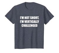 Je ne suis Pas Petit, Je suis confronté à Un défi Vertical T-Shirt, Enfant, Bleu Chiné, 2 Ans