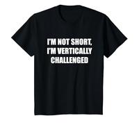 Je ne suis Pas Petit, Je suis confronté à Un défi Vertical T-Shirt, Enfant, Noir, 2 Ans