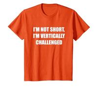 Je ne suis Pas Petit, Je suis confronté à Un défi Vertical T-Shirt, Enfant, Orange, 10 Ans