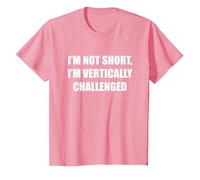 Je ne suis Pas Petit, Je suis confronté à Un défi Vertical T-Shirt, Enfant, Rose, 10 Ans