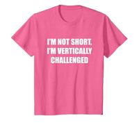 Je ne suis Pas Petit, Je suis confronté à Un défi Vertical T-Shirt, Enfant, Rose Chiné, 10 Ans