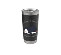 Je ne suis pas petit, je suis un pingouin de la taille d'un mignon amateur de pingouins Gobelet isotherme en acier inoxydable double paroi