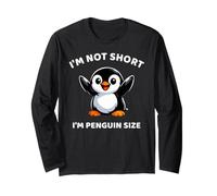 Je ne suis Pas Petit, Je suis Un Pingouin de la Taille d'un Pingouin, Amoureux des Animaux, propriétaire de Pingouins Manche Longue