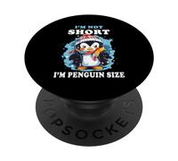 Je ne suis Pas Petit, Je suis Un Pingouin, Mignon et drôle, Amateur de Pingouins PopSockets PopGrip Adhésif