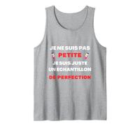 Je ne suis Pas Petite Je suis échantillon de Perfection Débardeur, Homme, Gris Chiné, L