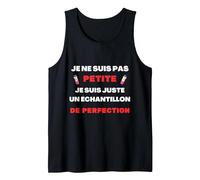 Je ne suis Pas Petite Je suis échantillon de Perfection Débardeur, Homme, Noir, XL