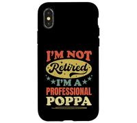 Je ne suis Pas retraité, Je suis Un Professionnel, Poppa Funny Pater's Day Coque pour iPhone X/XS