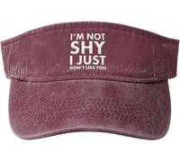 Je Ne suis Pas Timide, Je Ne Vous Aime Tout Simplement Pas. Casquette Visière Visières De Soleil Légère Protection Solaire Visière pour Sport Loisirs Femme