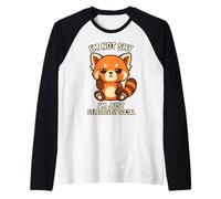 Je ne suis Pas timide, Je suis Juste Un Panda Roux sélectivement Social Manche Raglan