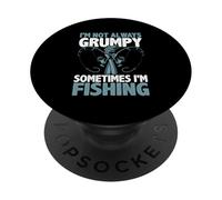 Je ne suis Pas Toujours grincheuse, Parfois Je pêche PopSockets PopGrip Adhésif