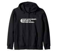Je ne suis Pas Toujours Grincheux, Parfois Je Regarde Le Baseball Sweat à Capuche