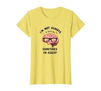 Je ne suis Pas Toujours Intelligente, Parfois Je Dors (drôle de Cerveau) T-Shirt, Femme, Citron, S