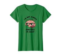 Je ne suis Pas Toujours Intelligente, Parfois Je Dors (drôle de Cerveau) T-Shirt, Femme, Vert Kelly, XXL