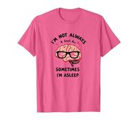Je ne suis Pas Toujours Intelligente, Parfois Je Dors (drôle de Cerveau) T-Shirt, Homme, Rose chiné, 3XL