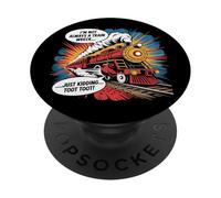 Je ne suis pas toujours un accident de train, je plaisante, Toot Chaotic Meme PopSockets PopGrip Adhésif