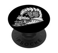 Je ne suis pas toujours un accident de train, je plaisante, Toot Chaotic Meme PopSockets PopGrip Adhésif