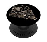 Je ne suis Pas Toujours Un Accident de Train, Je plaisante, Toot Chaotic Meme PopSockets PopGrip Adhésif