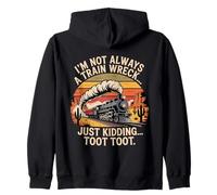 Je ne suis pas toujours un accident de train, je plaisante, Toot Chaotic Meme Sweat à Capuche