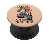 Je ne suis Pas Toujours Une épave de Train, drôle d'équipage de squelettes d'halloween PopSockets PopGrip Adhésif