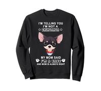 Je ne suis Pas Un Chihuahua Ma mère a Dit Que j'étais Un bébé Sweatshirt