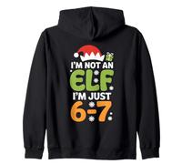 Je ne suis Pas Un Elfe, Je n'ai Que 6-7 Ans - Funny Meme Six Seven Christmas Sweat à Capuche