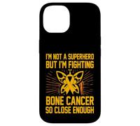 Je ne suis Pas Un Super héros mais Je Combat Le Cancer des os de si près Coque pour iPhone 14