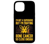 Je ne suis Pas Un Super héros mais Je Combat Le Cancer des os de si près Coque pour iPhone 15