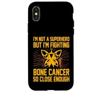 Je ne suis Pas Un Super héros mais Je Combat Le Cancer des os de si près Coque pour iPhone X/XS