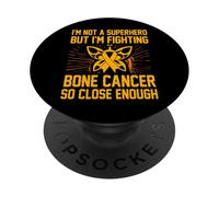 Je ne suis Pas Un Super héros mais Je Combat Le Cancer des os de si près PopSockets PopGrip Adhésif