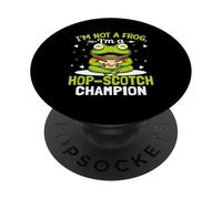 Je ne suis Pas Une Grenouille, Je suis Un Champion Hop-Scotch PopSockets PopGrip Adhésif