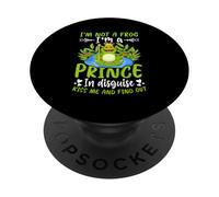 Je ne suis Pas Une Grenouille, Je suis Un Prince déguisé, Embrasse-Moi et découvre PopSockets PopGrip Adhésif