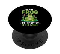 Je ne suis Pas Une Grenouille, Je suis Un Sauteur du Monde PopSockets PopGrip Adhésif