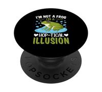 Je ne suis Pas Une Grenouille, Je suis Une Illusion hoptique PopSockets PopGrip Adhésif