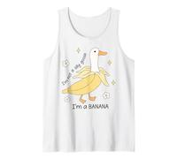 Je ne suis pas une oie idiote, je suis une banane, un canard, un mème, un animal drôle Débardeur