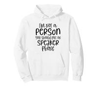 Je ne suis Pas Une Personne Que tu Devrais Mettre sur Un Haut-Parleur Sweat à Capuche