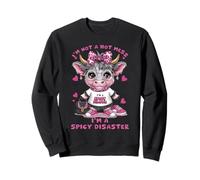 Je ne suis Pas Une Vache des Highlands Pink Highland Sweatshirt