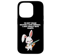 Je ne suis pas végétalienne parce que j'aime les animaux, je déteste juste les plantes Coque pour iPhone 14 Pro