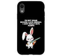 Je ne suis pas végétalienne parce que j'aime les animaux, je déteste juste les plantes Coque pour iPhone XR