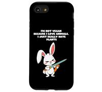 Je ne suis pas végétalienne parce que j'aime les animaux, je déteste juste les plantes Coque pour iPhone SE (2020) / 7 / 8