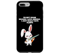 Je ne suis pas végétalienne parce que j'aime les animaux, je déteste juste les plantes Coque pour iPhone 7 Plus/8 Plus