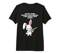 Je ne suis Pas végétalienne Parce Que J'aime Les Animaux, Je déteste Juste Les Plantes T-Shirt Haut de Gamme
