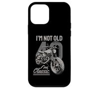 Je ne suis Pas Vieux, Je suis Classique. Biker Graphic Motorcycle 1981 40e Coque pour iPhone 12 Mini