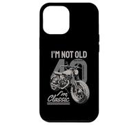 Je ne suis Pas Vieux, Je suis Classique. Biker Graphic Motorcycle 1981 40e Coque pour iPhone 12 Pro Max